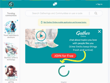 Tablet Screenshot of gatheronline.com